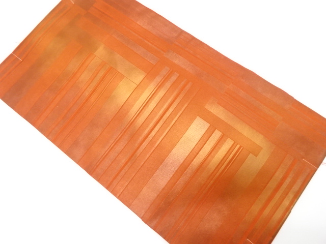 JAPANESE KIMONO / UNUSED NAGOYA OBI / SILK / WOVEN ABSTRACT PATTERN